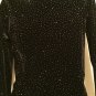 Impressions Women&acirc;��s SIze PS Pull Over Sweater Black High Sparkle Long Sleeves