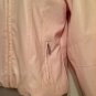 KC Collection Women's Sz M Jacket Coat Pale Pink Faux Leather Zip Front