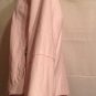 KC Collection Women's Sz M Jacket Coat Pale Pink Faux Leather Zip Front