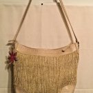 Vintage Stone Mountain Women’s Shoulder Bag Lt Camel Woven13.5”W x 11”H x 4.25”D