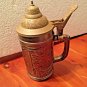 Vintage EIN PROSIT DER GEMUTLICHKEIT Collectible Beer Stein Glass