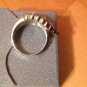 (R003) Wing Ring Size 9 Stainless Steel Pink, Blue, Clear Crystals
