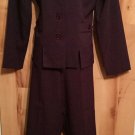 Vintage Sag Harbor Dress Womens Sz10 Two Piece Pant Suit Button Front Purple