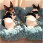 Dog Bed Plush Super Soft Dog Bed Pet Kennel Round Sleeping Bag Lounger Cat House Winter Warm