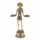 HANDMADE BRASS CANDLE STAND HUMAN MOTIF