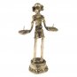 HANDMADE BRASS CANDLE STAND HUMAN MOTIF