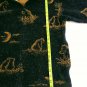 Bear Ridge Outfitters Black Brown Polyester  Fleece Womens Jacket Bears Size L