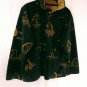 Bear Ridge Outfitters Black Brown Polyester  Fleece Womens Jacket Bears Size L