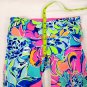 Lilly Pulitzer Capri Yoga Leggings Womens XS Crop AthleticEUC Polyester Spandex