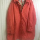 White Stag Trench Coat Raincoat Woman’s Plus Size 3X Coral Hand Pockets