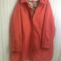 White Stag Trench Coat Raincoat Woman&acirc;��s Plus Size 3X Coral Hand Pockets