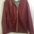 Weatherproof Windbreaker Mens Size Small Maroon Pockets And Hood