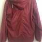 Weatherproof Windbreaker Mens Size Small Maroon Pockets And Hood