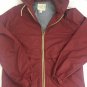 Weatherproof Windbreaker Mens Size Small Maroon Pockets And Hood