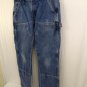 Carhartt Heavy Blue Cotton Denim Double Front Men's Carpenter Pants (33x30)33x29