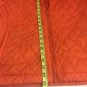 Lands End Jacket Womens Size Large 14-16 Quilted Nylon Lightweight Orange