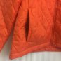 Lands End Jacket Womens Size Large 14-16 Quilted Nylon Lightweight Orange