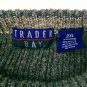 Trader Bay Green Grey Cotton Bld Pullover Long Sleeve Knit Sweater Mens Size 2XL