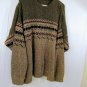 Trader Bay Green Grey Cotton Bld Pullover Long Sleeve Knit Sweater Mens Size 2XL