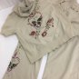 BCBG Maxazria Capri/top 2pc Set Zip Up Hoodie And Capri Pants Womens M