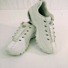 Skechers Premium Sport White Leather Womens Slip On Walking Shoes Size 7.5