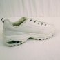 Skechers Premium Sport White Leather Womens Slip On Walking Shoes Size 7.5