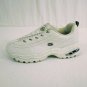 Skechers Premium Sport White Leather Womens Slip On Walking Shoes Size 7.5