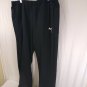 PUMA Black Polyester Mesh Side Vented Sweat Pants Front Logoed Mens Size XXL