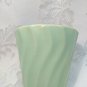 Vintage Bauer Los Angeles 4 Swirl Flower Pot Green Good