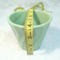 Vintage Bauer Los Angeles 4 Swirl Flower Pot Green Good