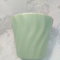 Vintage Bauer Los Angeles 4 Swirl Flower Pot Green Good
