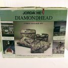 JORDACHE DIAMONDHEAD Floral Tapestry 4 Piece Luggage Set Style 6670 VERY NICE