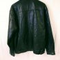 Claiborne Mens Black Lambskin Leather Quilted Lining Jacket Size Medium NICE