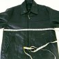 Claiborne Mens Black Lambskin Leather Quilted Lining Jacket Size Medium NICE