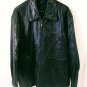 Claiborne Mens Black Lambskin Leather Quilted Lining Jacket Size Medium NICE
