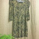 Velvet Torch Dress Womens Size Small Leopard Stretch Dress