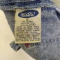 Revolt Vintage Classic Cotton Denim Bib Overalls Handmade Accents Womens Size S