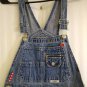 Revolt Vintage Classic Cotton Denim Bib Overalls Handmade Accents Womens Size S