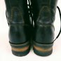 Skechers Black Leather Boots Oil Resistant Biker/work Womens 6.5 See Descript