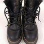 Skechers Black Leather Boots Oil Resistant Biker/work Womens 6.5 See Descript