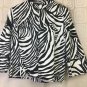 Rafaella Jacket Womens Size Large Bell 3/4 Sleeve Animal Print Blazer
