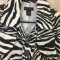 Rafaella Jacket Womens Size Large Bell 3/4 Sleeve Animal Print Blazer