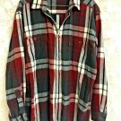 Levis Flannel Button Up Shirt Mens Size XL Plaid 100% Cotton