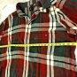 Levis Flannel Button Up Shirt Mens Size XL Plaid 100% Cotton