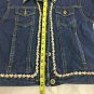 Guess Jean Jacket Embroidered Girls Size Large Floral/HORSE