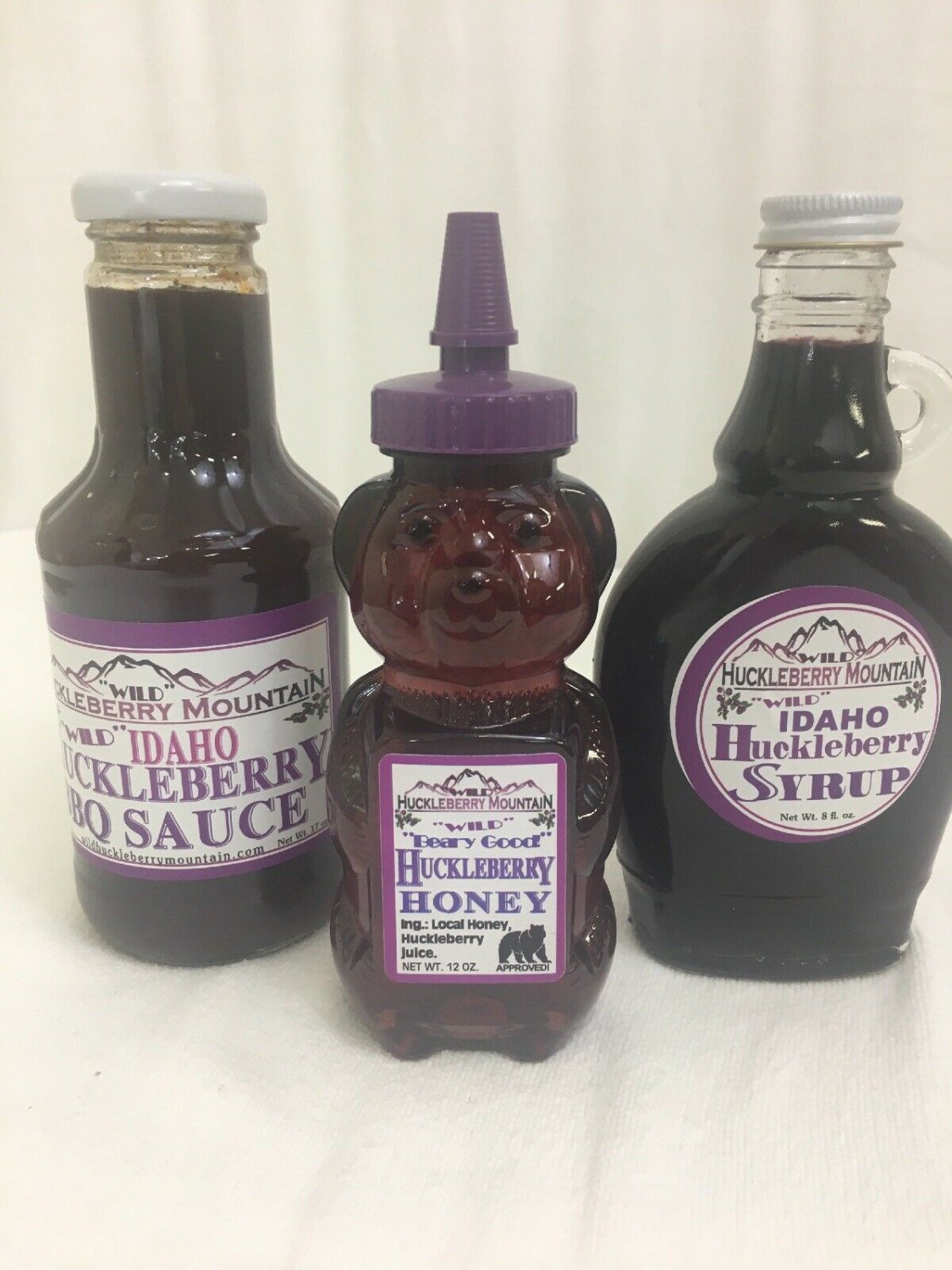 Huckleberry Bbq Syrup Honey Gift Pack Great For Wedding His Hers And Baby