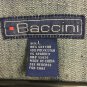 Baccini Jean Jacket Front Tie Womens Size Large Bling Back Blue Jean