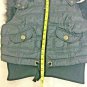 BB Dakota Vest Hooded Faux Fur Trim Womens Large Polyester Black