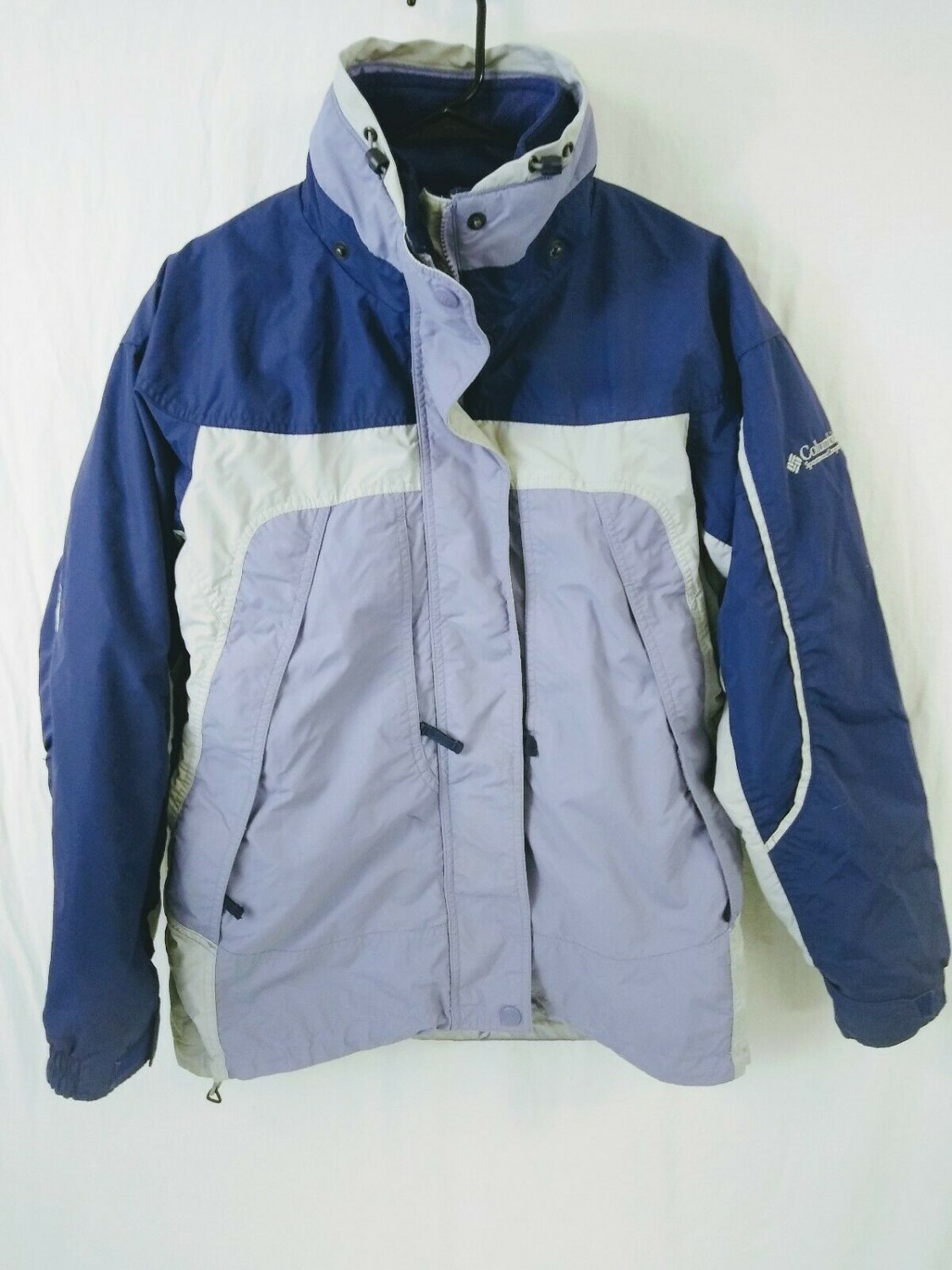 Columbia Interchange Cape Ridge 3in1 Purple/Grey Womens Jacket W/Liner Size M