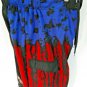 Joe Boxer Red Blue Black Board Swim Shorts Skull Motif Polyester Size M   EUC